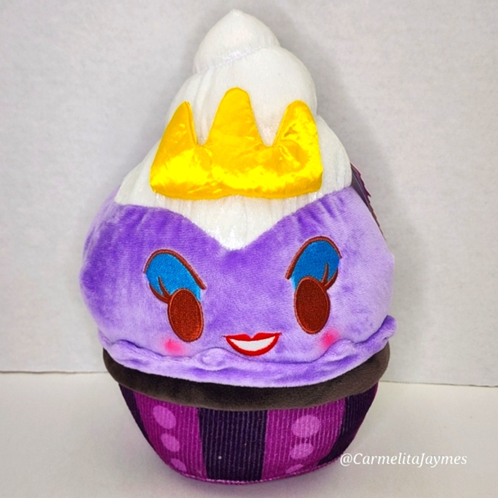 URSULA 🐙 10" Scented Purple Lavender Ice Cream Sundae Disney Munchlings NWT